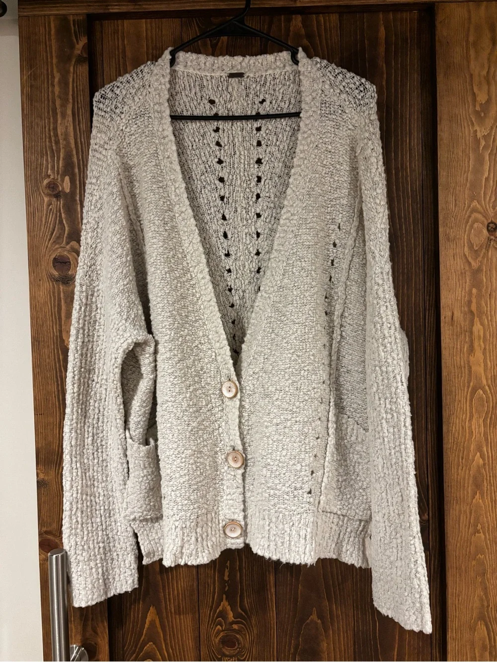 Free People Boucle Cardigan Sweater Large